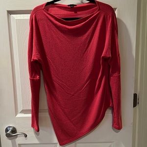 Off/on Shoulder Assymetrical Sweater